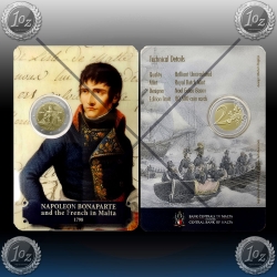 2 EVRO MALTA 2023 "Napoleon Bonaparte" KARTICA